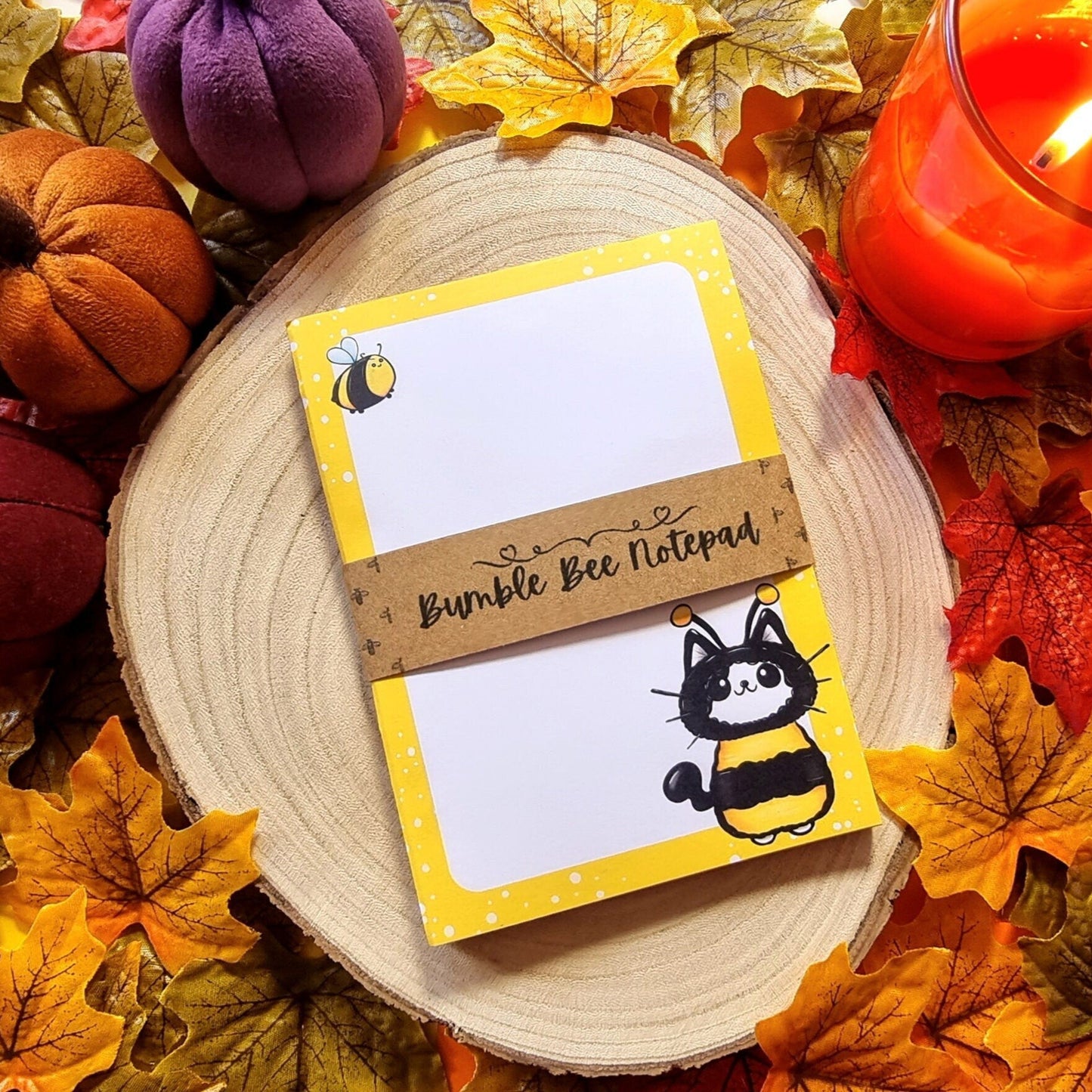 Bumble Bee Dave Yellow A6 Desk Notepad