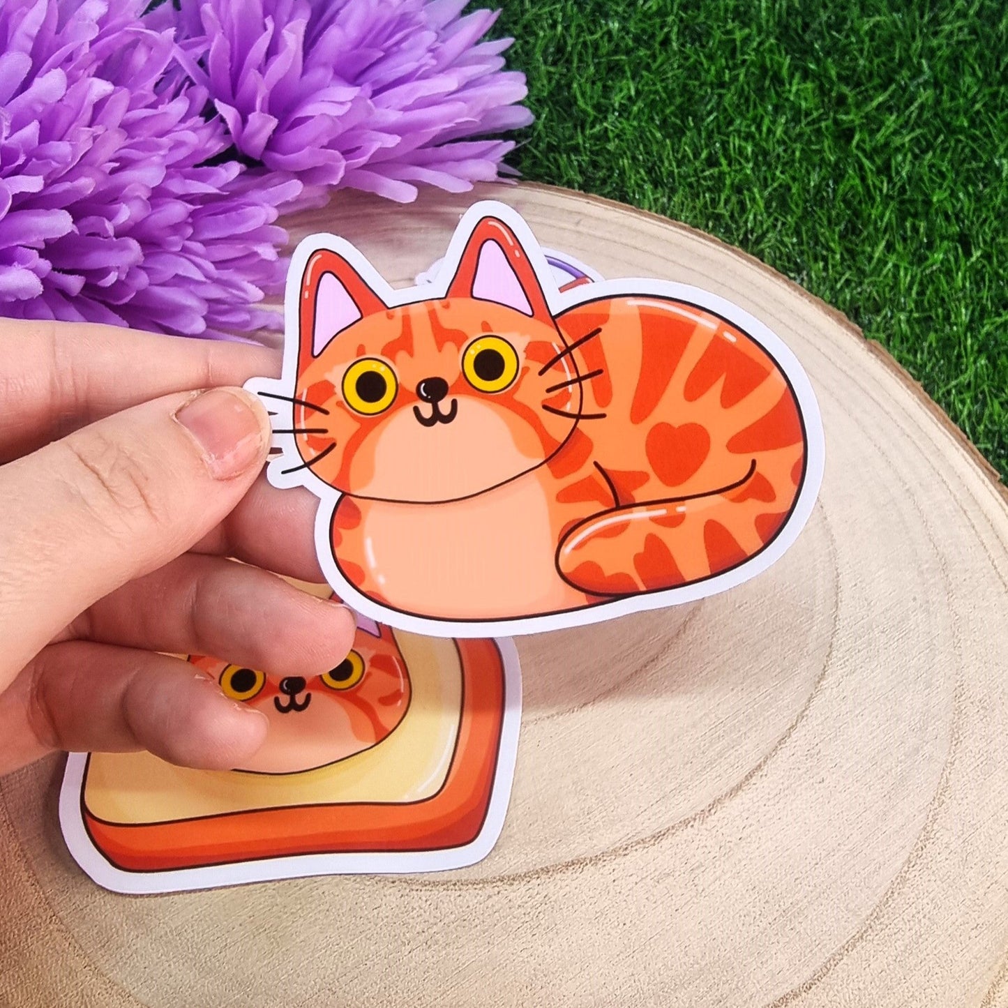 Ginger Cats Playtime Large Die Cut Vinyl Sticker