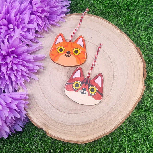 Festive Cats Christmas Tree Decorations