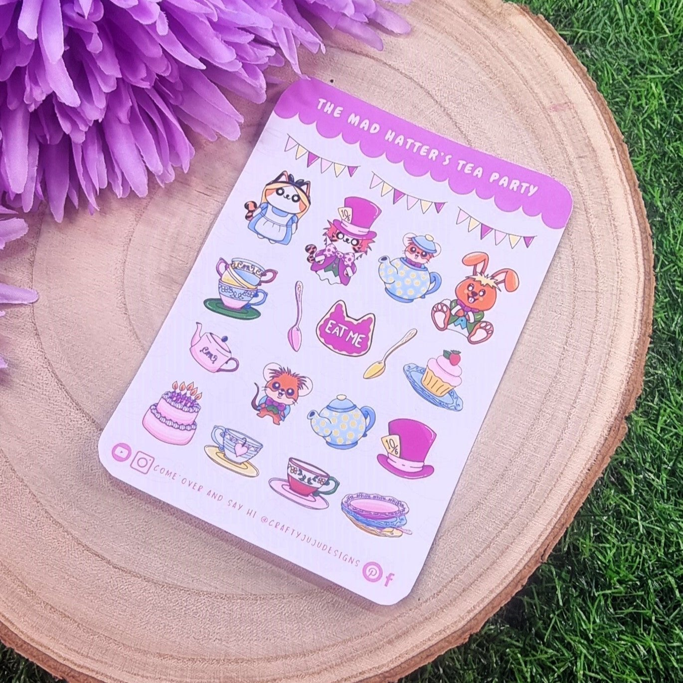 The Mad Hatter's Tea Party Planner Sticker Sheet