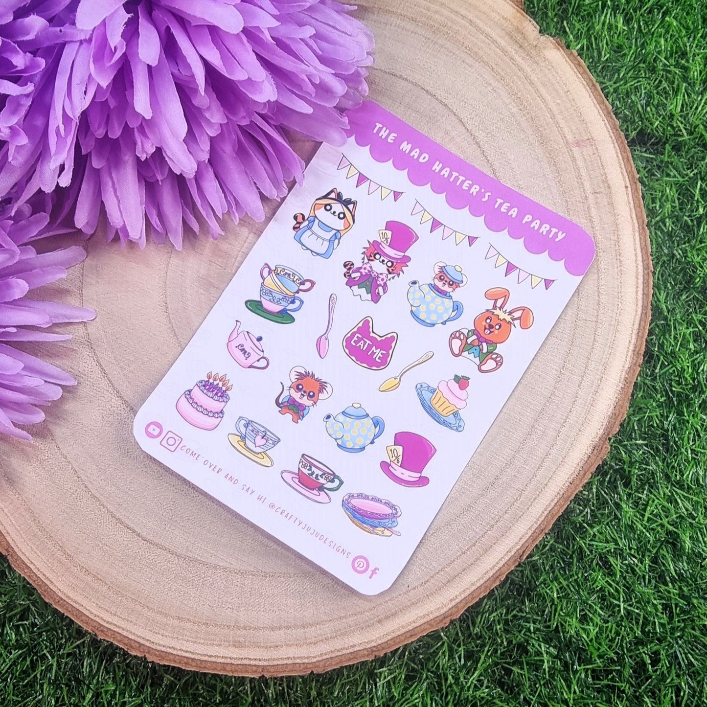 The Mad Hatter's Tea Party Planner Sticker Sheet