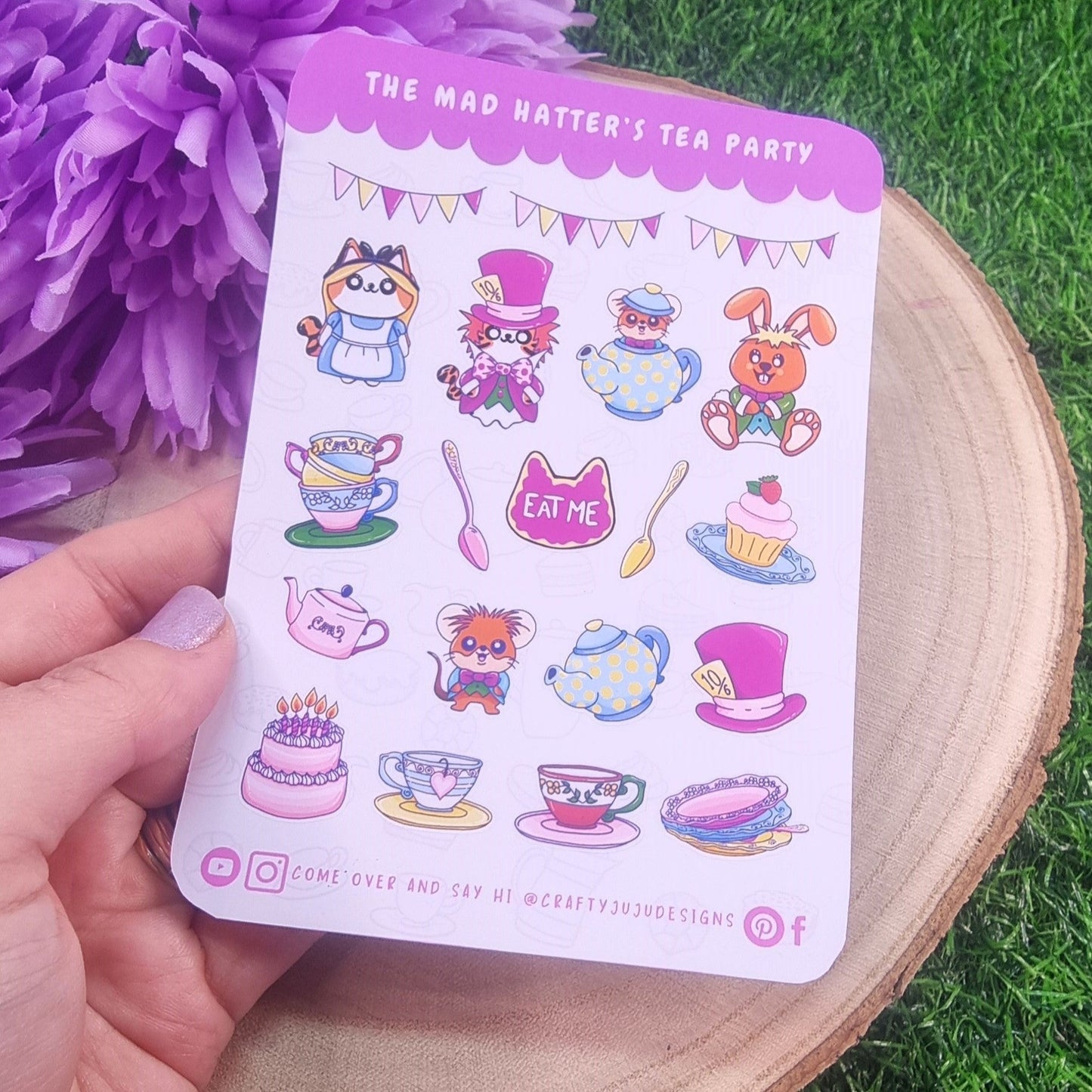 The Mad Hatter's Tea Party Planner Sticker Sheet