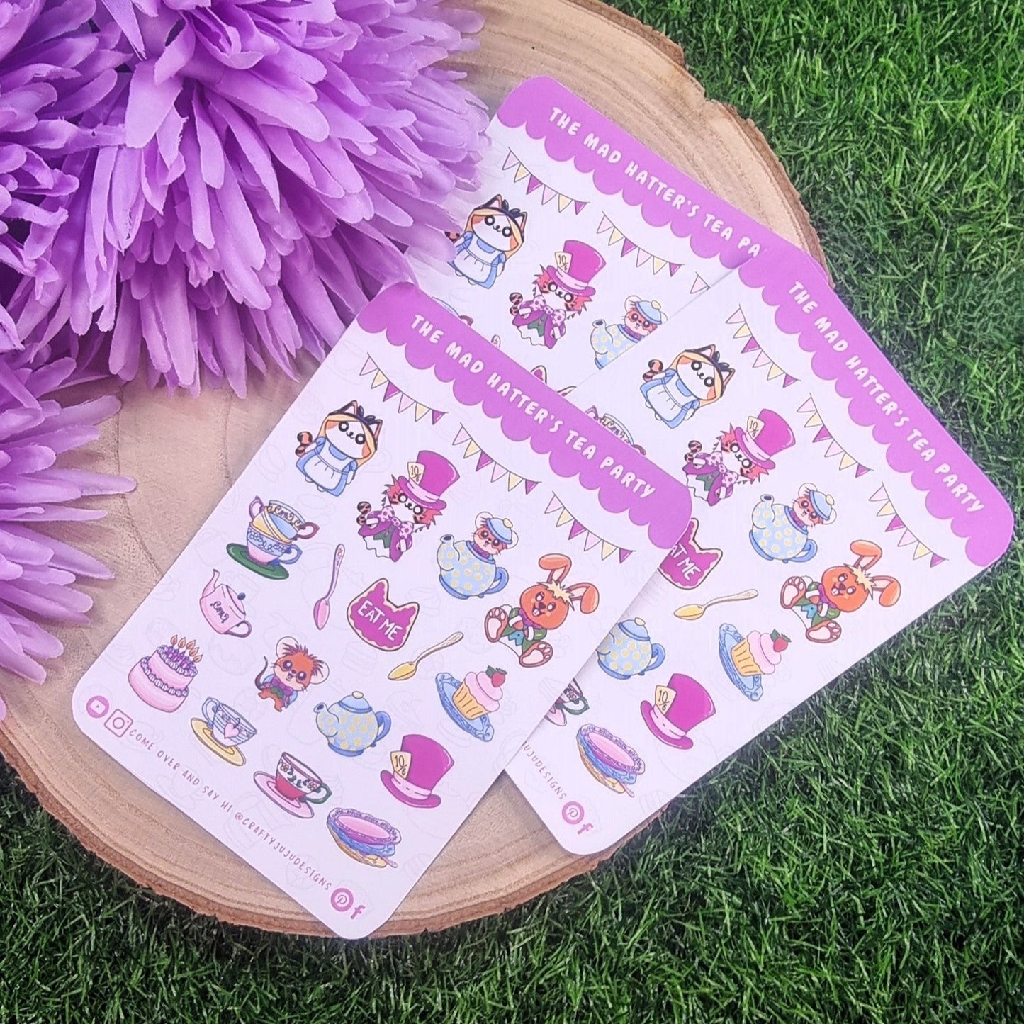 The Mad Hatter's Tea Party Planner Sticker Sheet