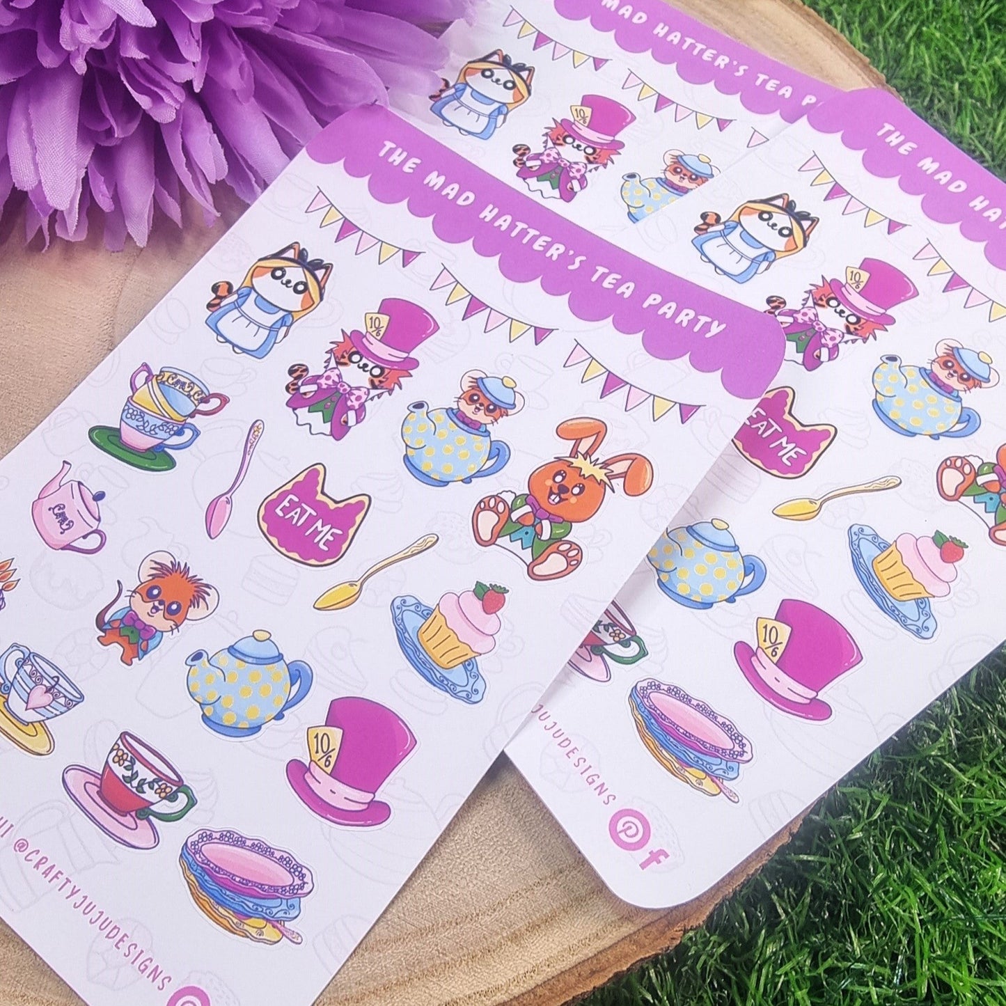 The Mad Hatter's Tea Party Planner Sticker Sheet