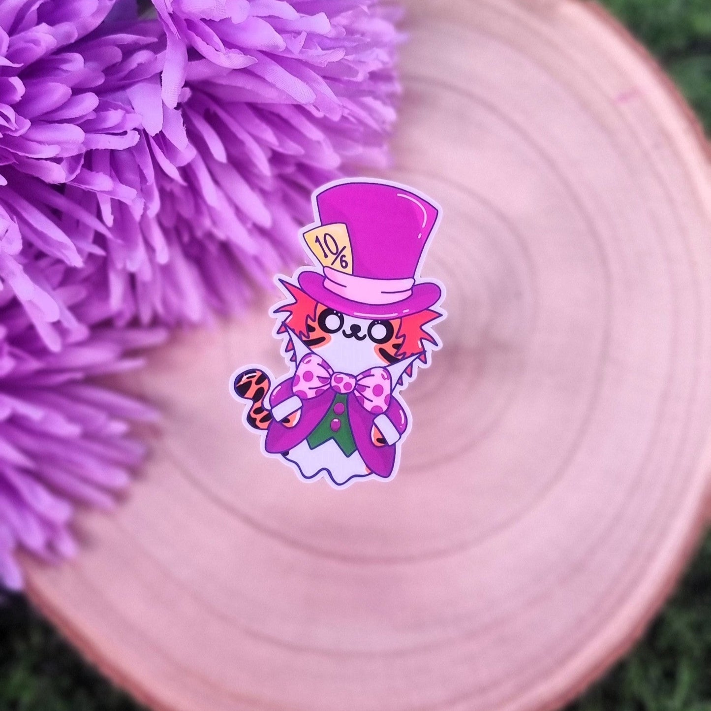 Tony The Mad Hatter Large Die Cut Vinyl Sticker