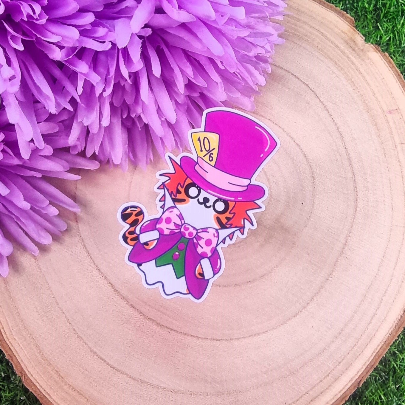 Tony The Mad Hatter Large Die Cut Vinyl Sticker