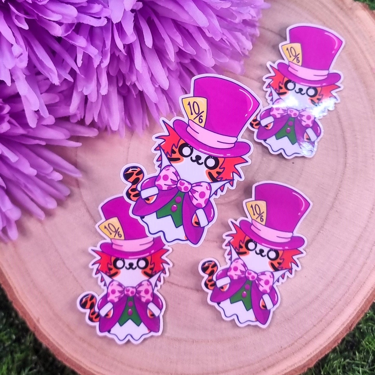 Tony The Mad Hatter Large Die Cut Vinyl Sticker