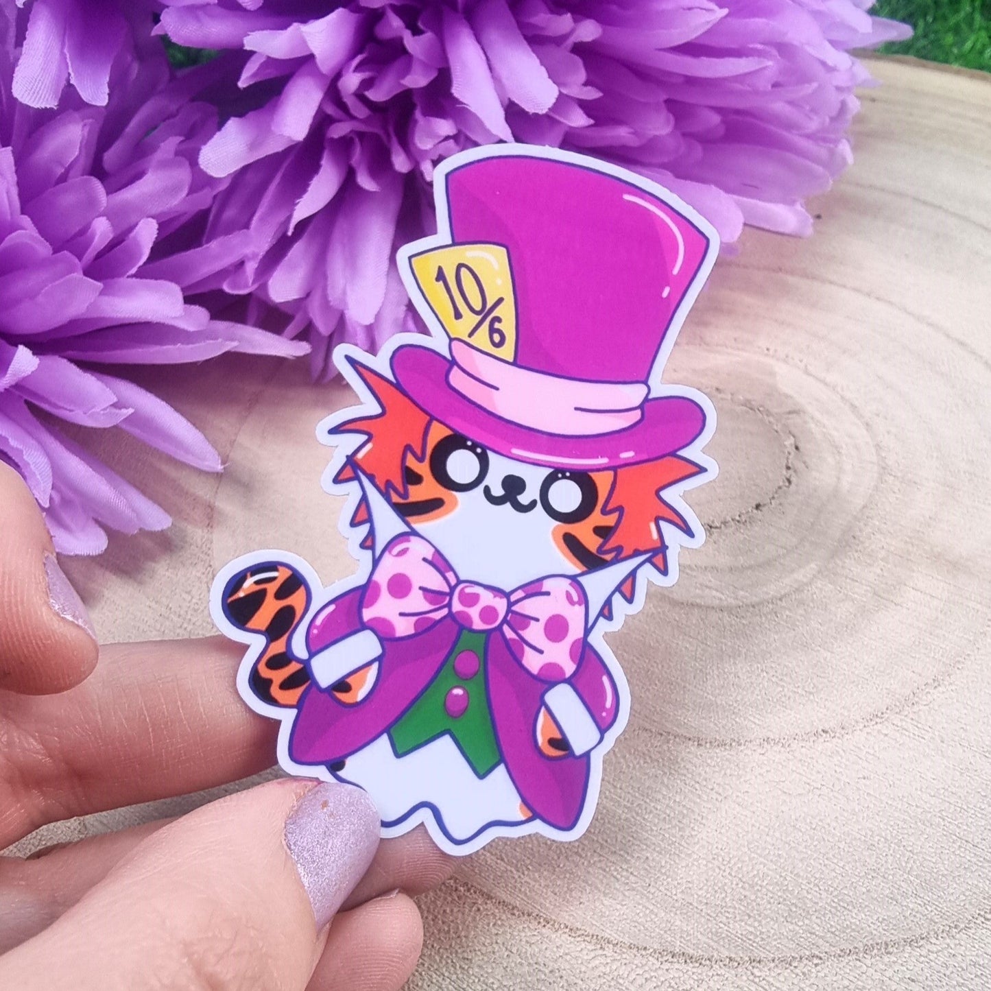 Tony The Mad Hatter Large Die Cut Vinyl Sticker