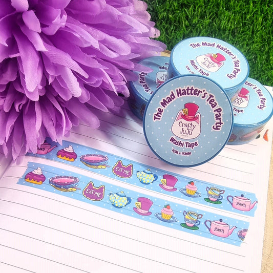 The Mad Hatter's Tea Party Washi Tape