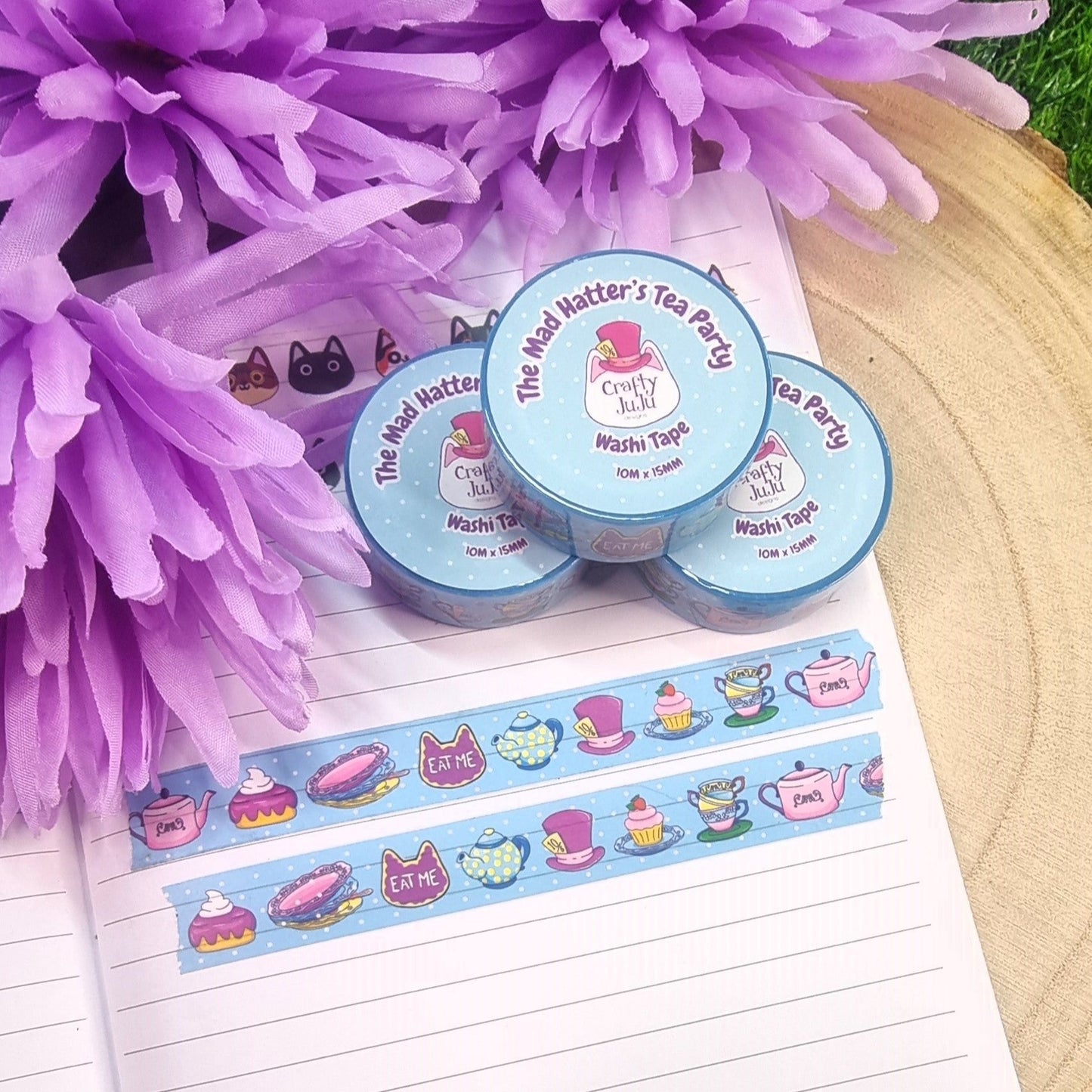 The Mad Hatter's Tea Party Washi Tape