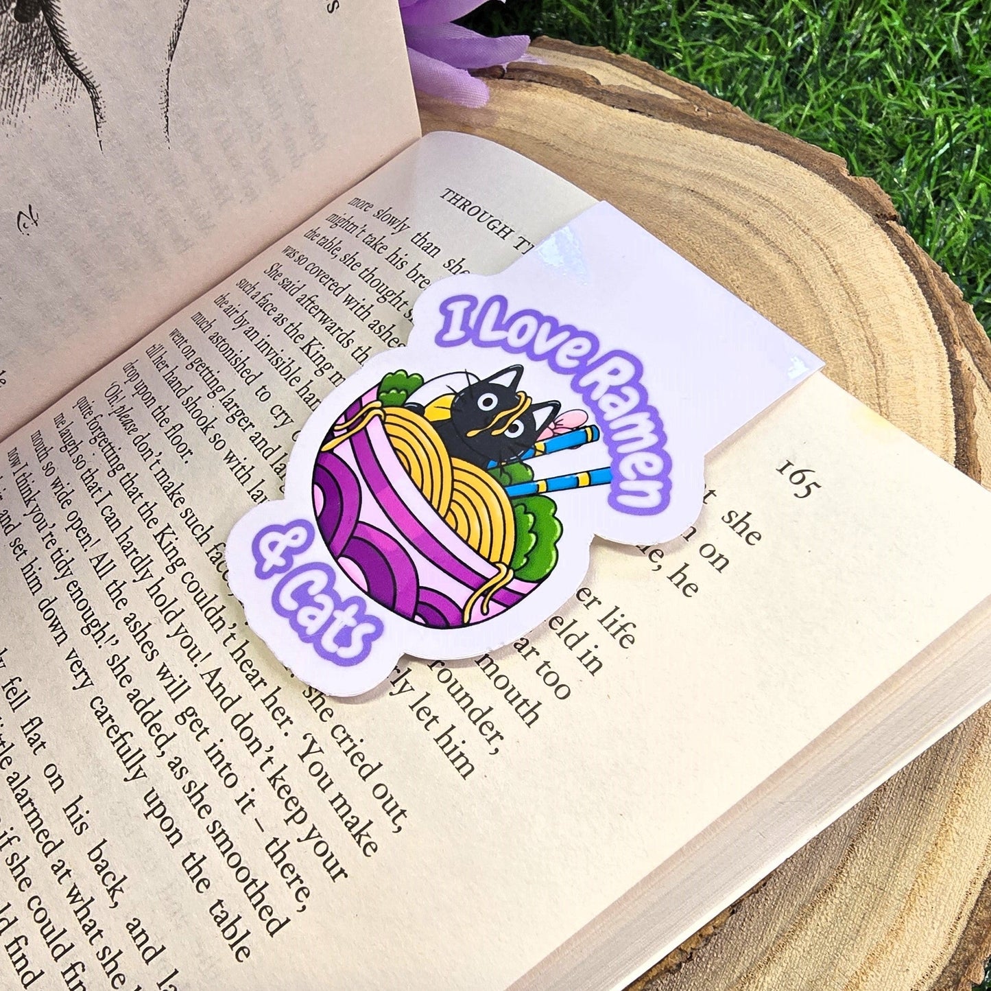 I Love Ramen & Cats Magnetic Bookmarks – Adorable & Functional Page Markers