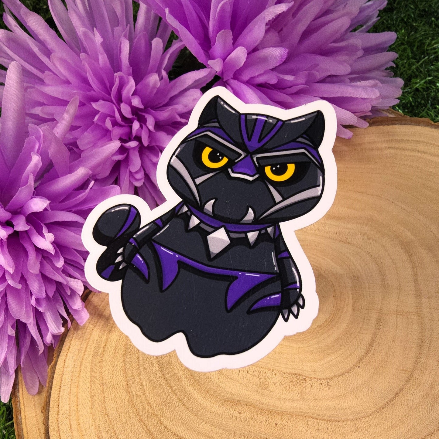 Black Panther Cat Large Vinyl Die-cut Sticker