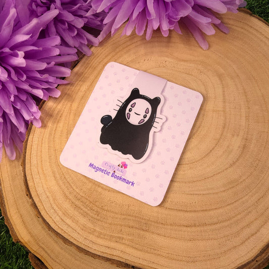 Cat No-Face Magnetic Bookmark