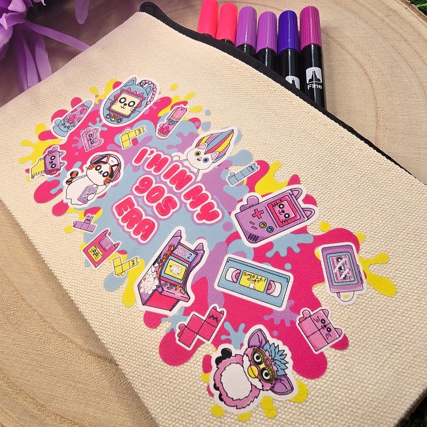 I'm In My 90s Era Cat Themed Pencil Case