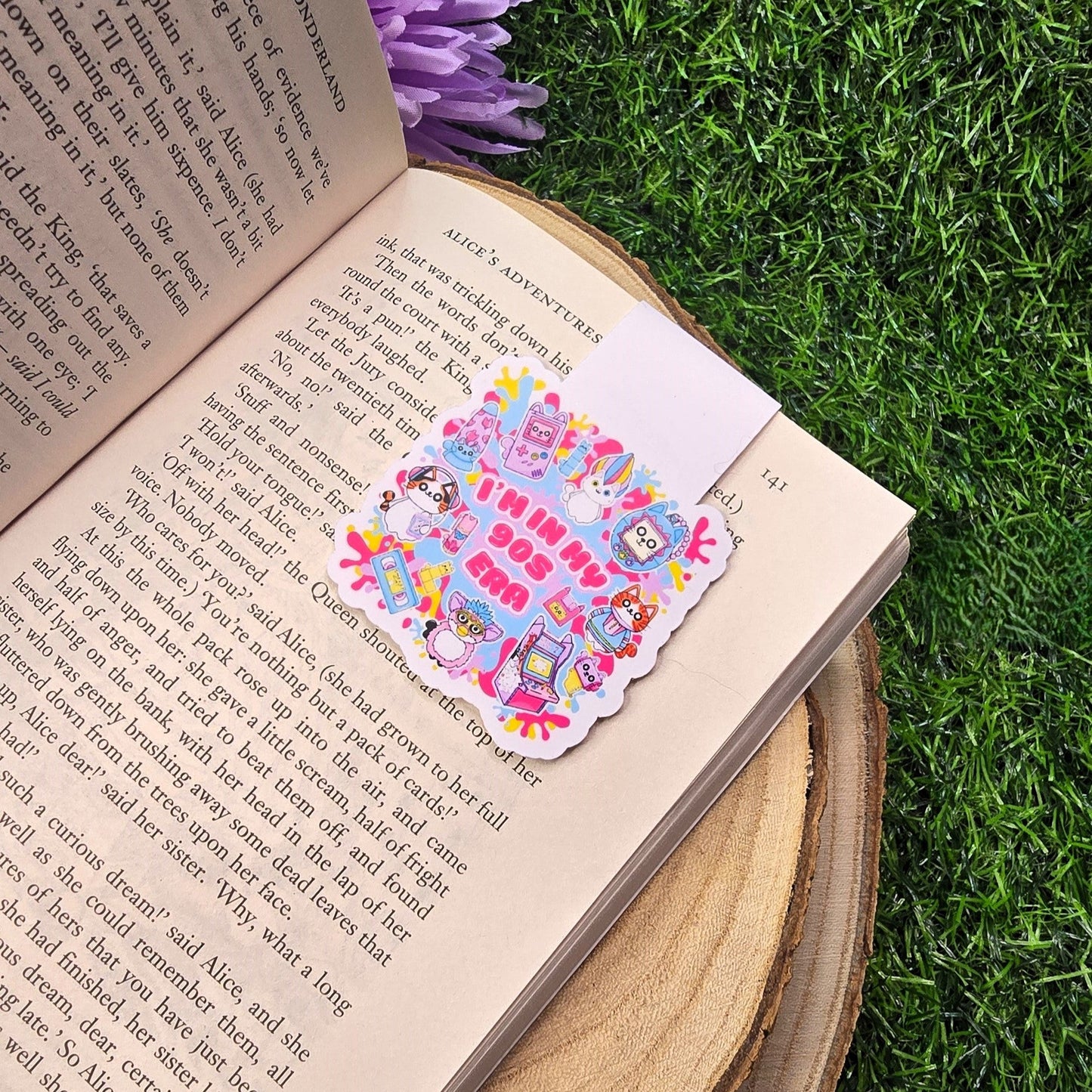 I'm In My 90s Era Cat Themed Magnetic Bookmark