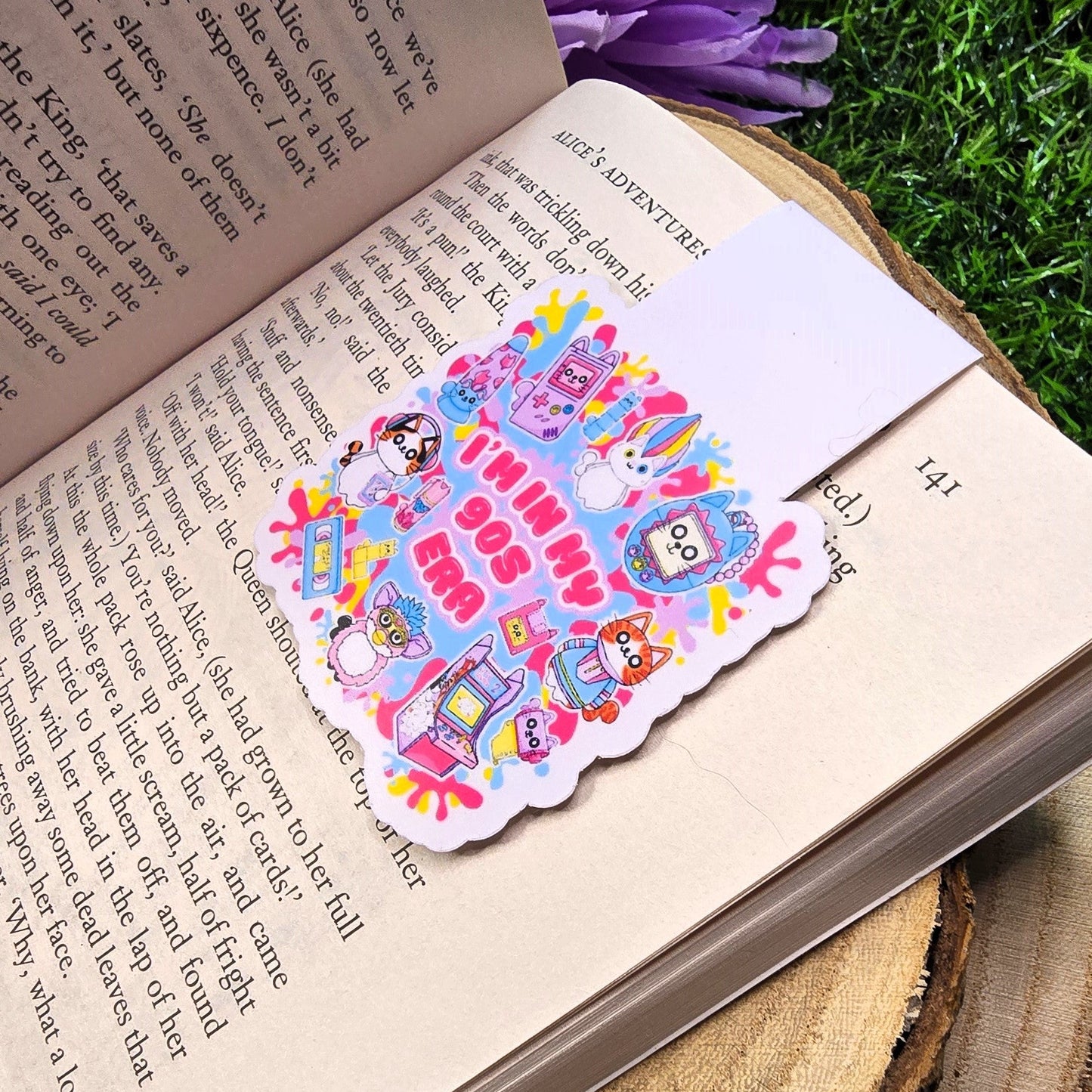 I'm In My 90s Era Cat Themed Magnetic Bookmark