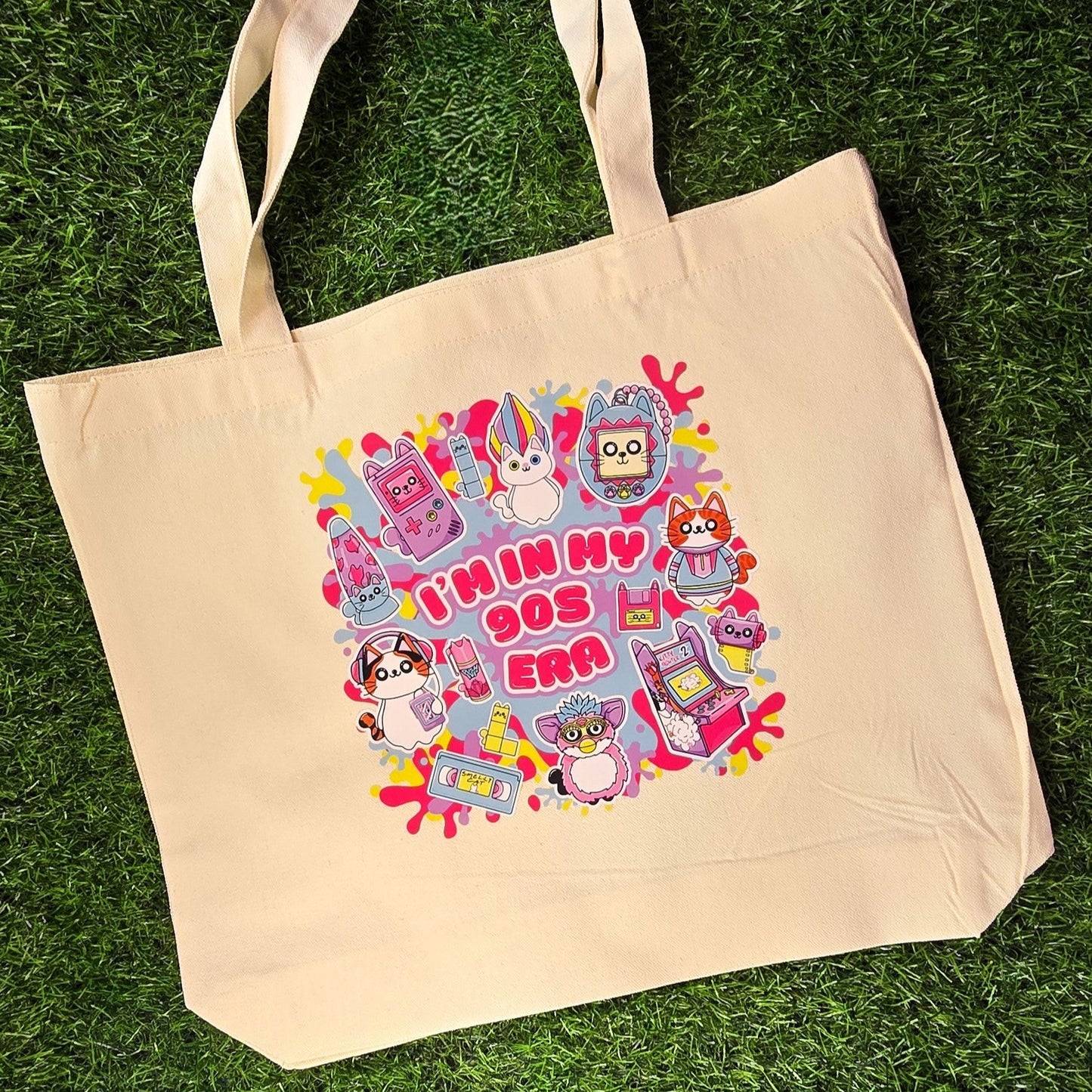 I'm In My 90s Era Cat Tote Bag