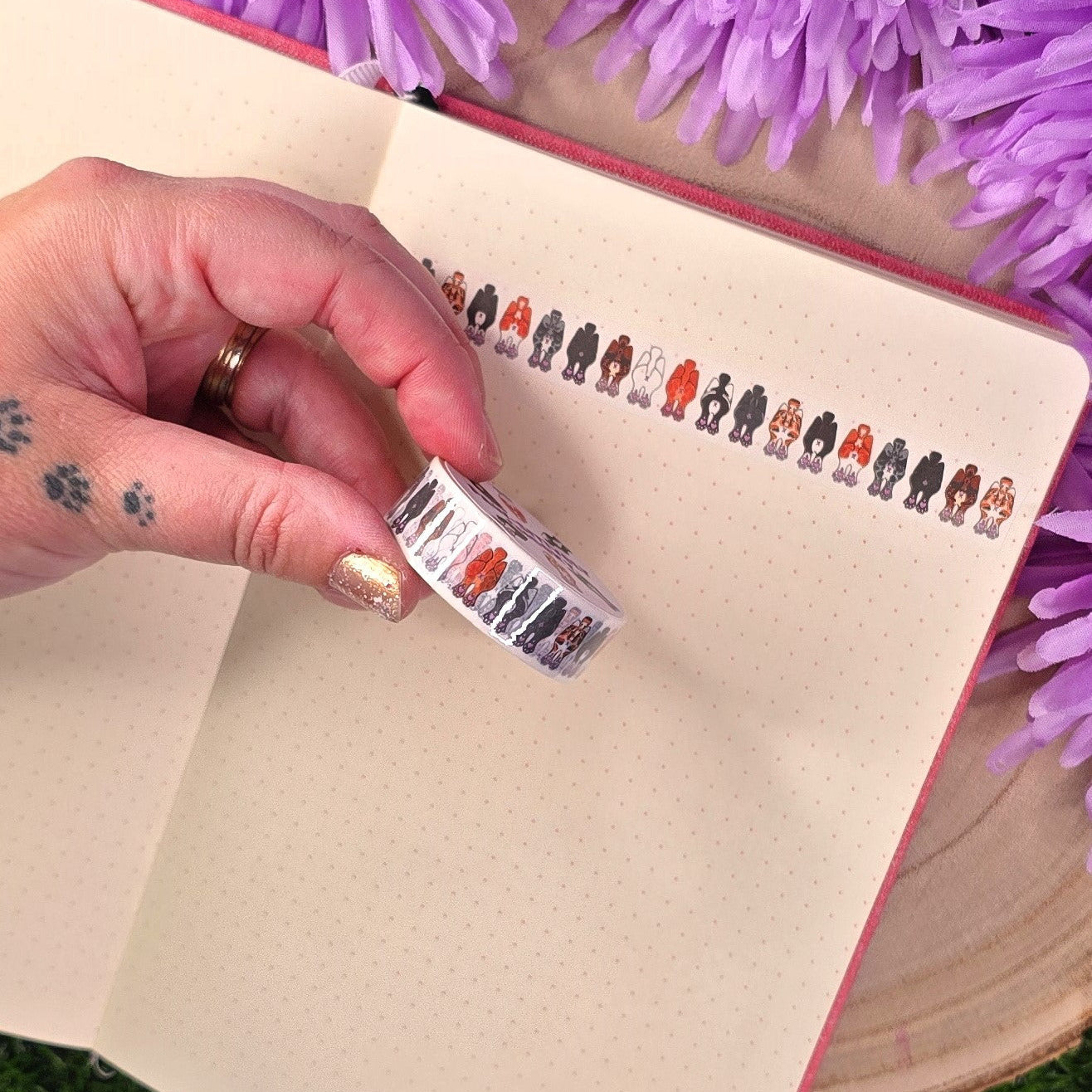 Paws & Rears Gift Set – Cat Planner Stickers, Washi Tape, Sticker Pack & Acrylic Keyring | Cute Cat Lover Gift