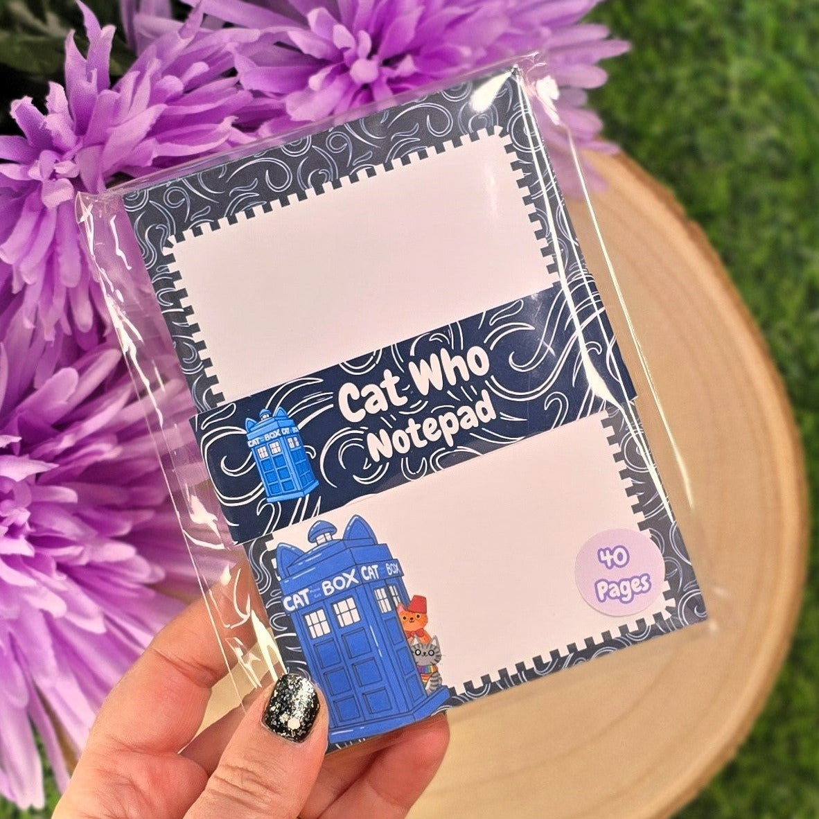 Cat Who’ Notepad – A6 Cute Cat Stationery | 40-Page Writing Pad for Cat Lovers & Journalling - Handmade