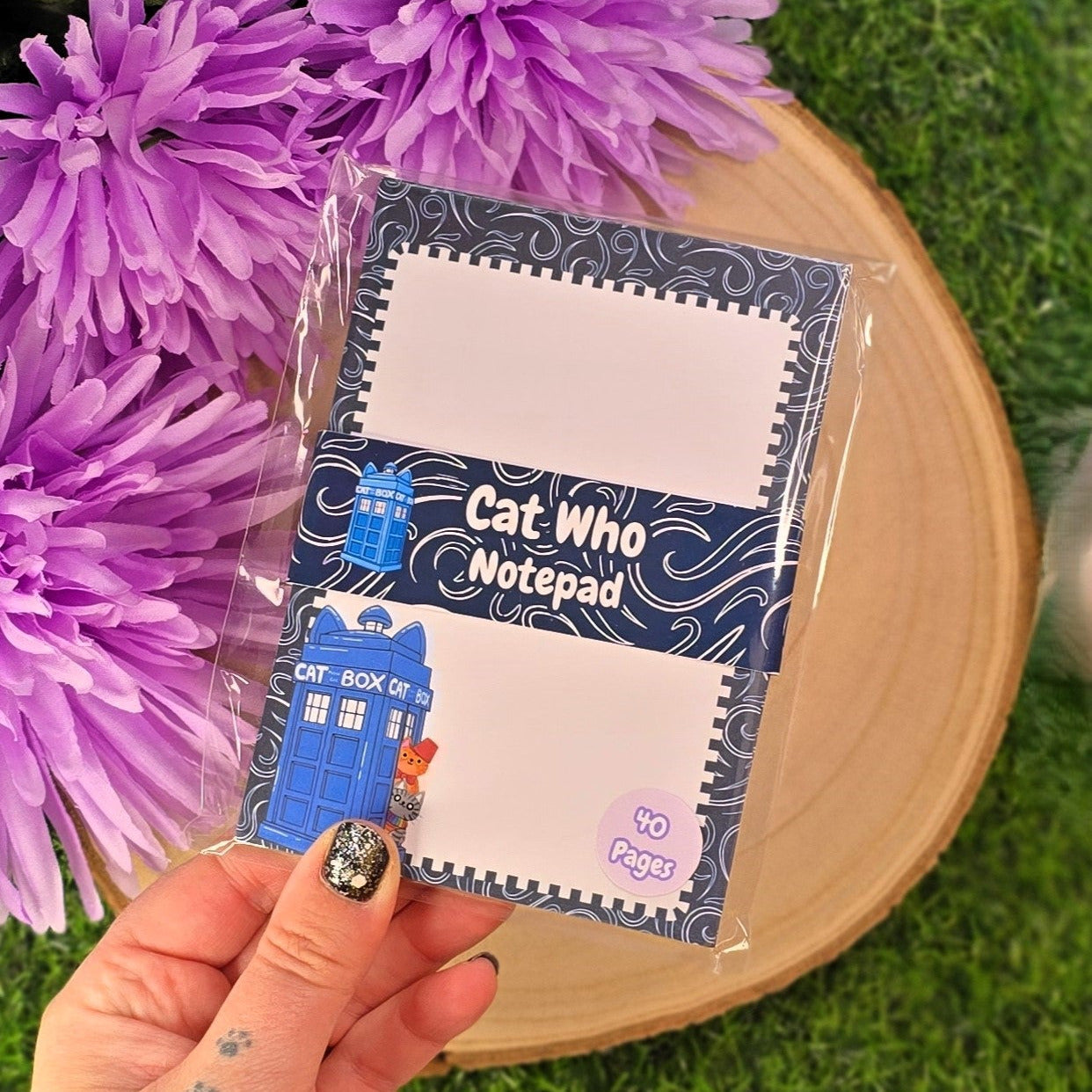 Cat Who’ Notepad – A6 Cute Cat Stationery | 40-Page Writing Pad for Cat Lovers & Journalling - Handmade