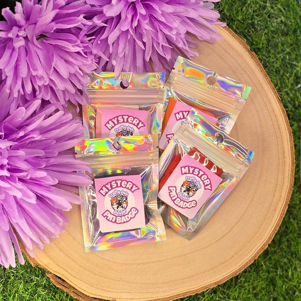 Mystery Cat Pin Bag – Series 2 | Cute Cat Wooden & Acrylic Pins | Blind Bag Collectable Gift for Cat Lovers