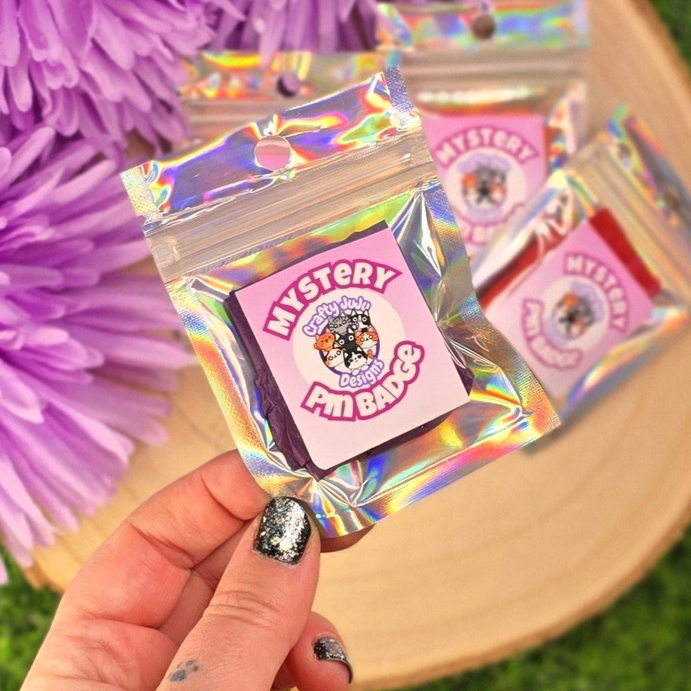 Mystery Cat Pin Bag – Series 2 | Cute Cat Wooden & Acrylic Pins | Blind Bag Collectable Gift for Cat Lovers