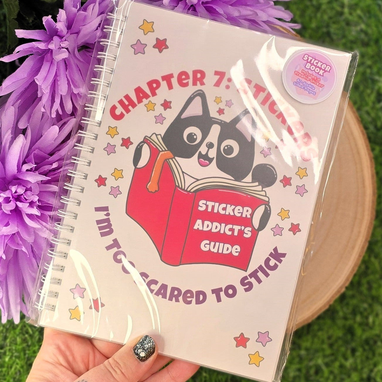 Chapter 7: Stickers I’m Too Scared to Stick – Reusable Sticker Book | A5 Sticker Collector Album with Freebie