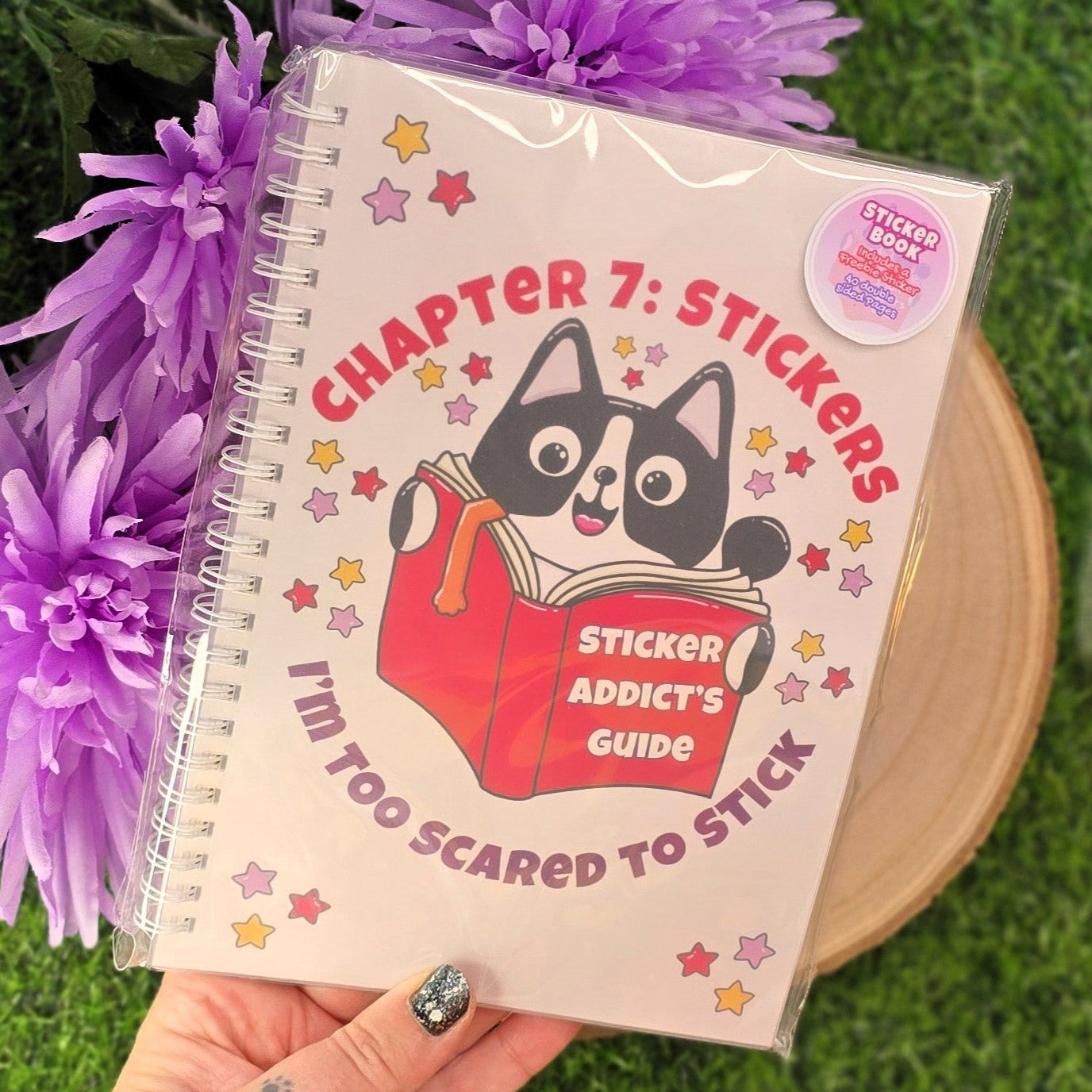 Chapter 7: Stickers I’m Too Scared to Stick – Reusable Sticker Book | A5 Sticker Collector Album with Freebie