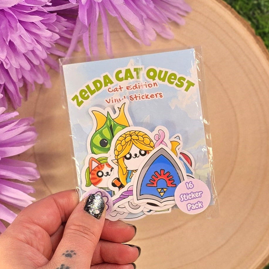 Cat Quest, Zelda Inspired Cat Sticker Pack