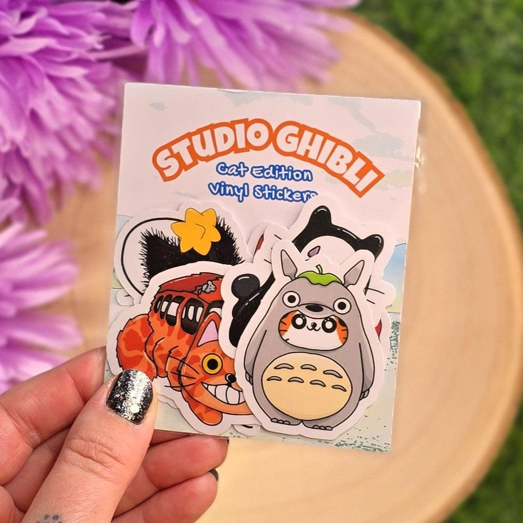 Studio Ghibli Inspired Cat Sticker Pack