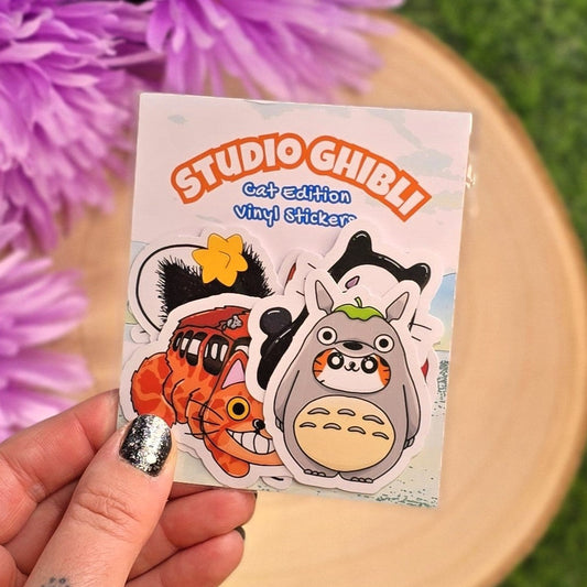 Studio Ghibli Inspired Cat Sticker Pack