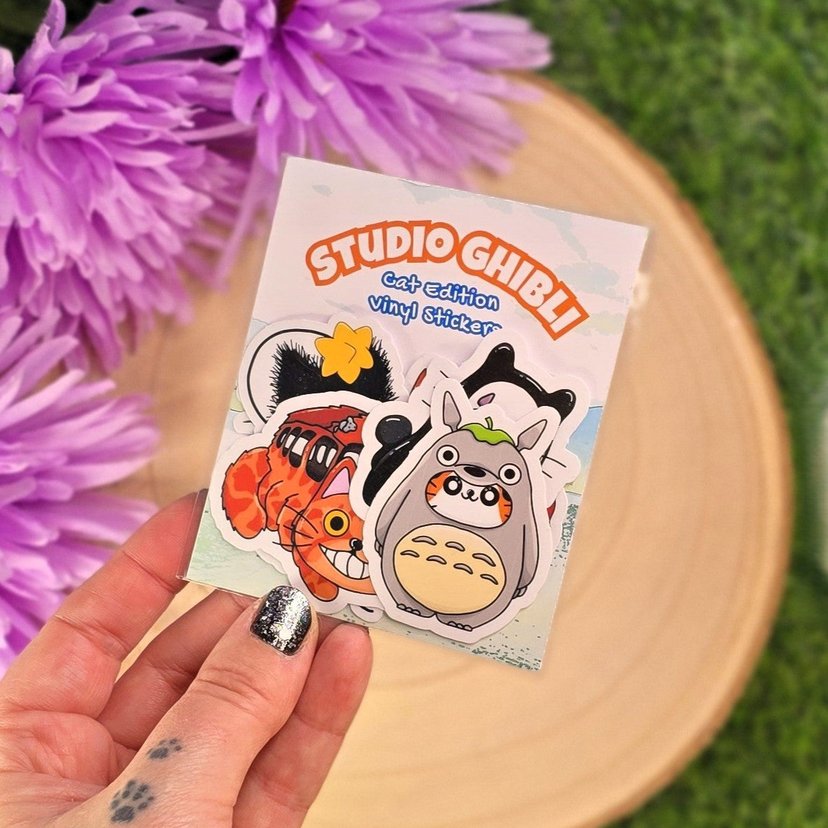 Studio Ghibli Inspired Cat Sticker Pack