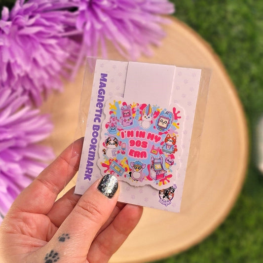 I'm In My 90s Era Cat Themed Magnetic Bookmark