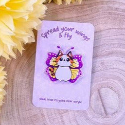 Kira The Beautiful Butterfly Arcylic Pin Badge