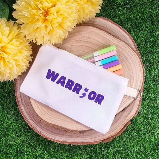 Warrior Pencil Case - Semicolon Cat Pencil Case